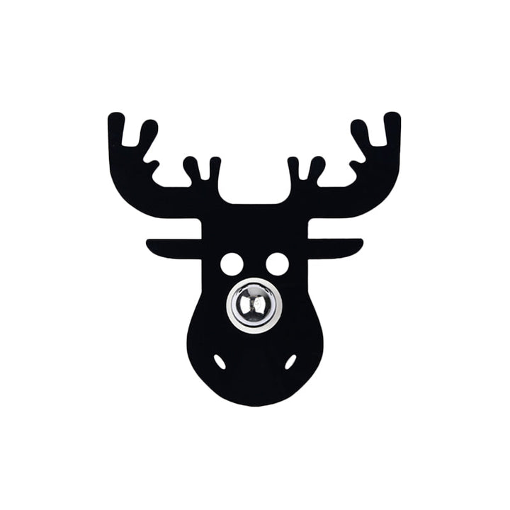 Skørter | Single-Head Bedroom Wall Light Modern Black Wall Lamp with Deer Metal Shade