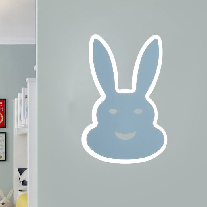 Skørter | Macaroon Rabbit/Fish Wall Lamp Iron Children's Room LED Wall Light Lighting Fixture in White/Pink/Blue
