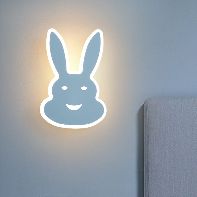 Skørter | Macaroon Rabbit/Fish Wall Lamp Iron Children's Room LED Wall Light Lighting Fixture in White/Pink/Blue