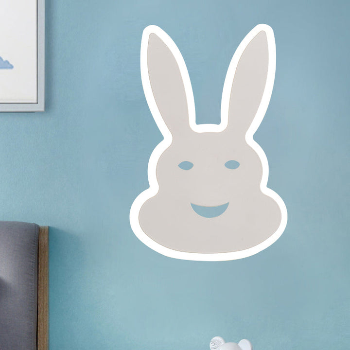 Skørter | Macaroon Rabbit/Fish Wall Lamp Iron Children's Room LED Wall Light Lighting Fixture in White/Pink/Blue