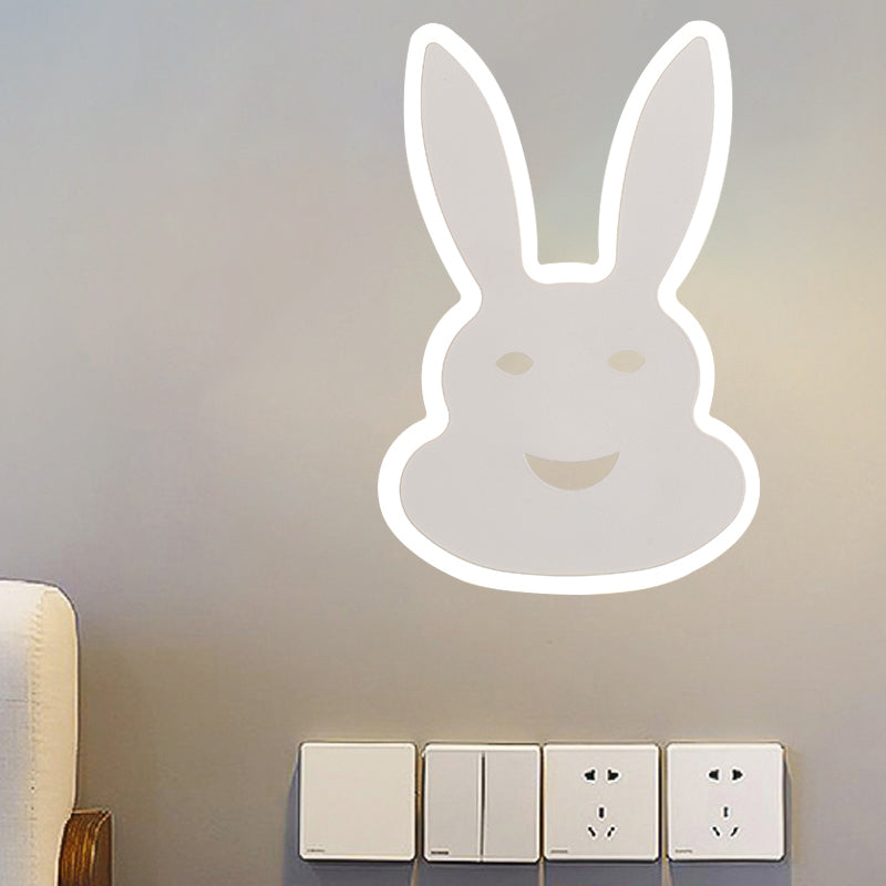 Skørter | Macaroon Rabbit/Fish Wall Lamp Iron Children's Room LED Wall Light Lighting Fixture in White/Pink/Blue