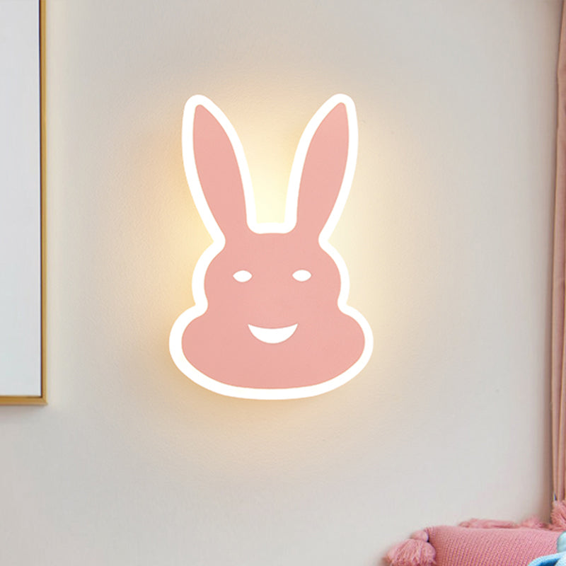 Skørter | Macaroon Rabbit/Fish Wall Lamp Iron Children's Room LED Wall Light Lighting Fixture in White/Pink/Blue