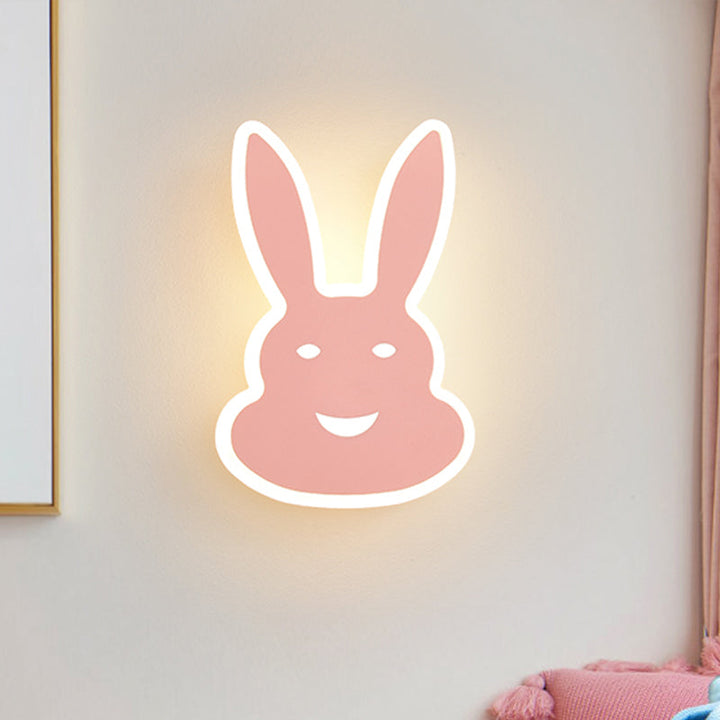 Skørter | Macaroon Rabbit/Fish Wall Lamp Iron Children's Room LED Wall Light Lighting Fixture in White/Pink/Blue