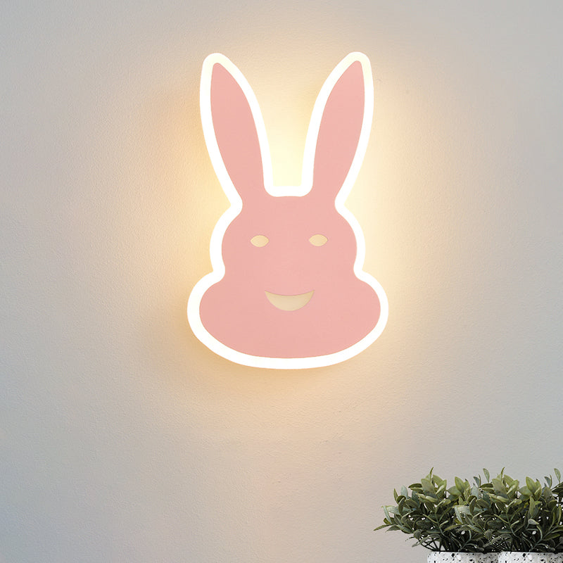Skørter | Macaroon Rabbit/Fish Wall Lamp Iron Children's Room LED Wall Light Lighting Fixture in White/Pink/Blue