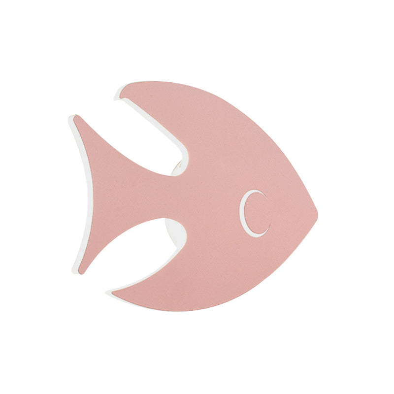 Skørter | Macaroon Rabbit/Fish Wall Lamp Iron Children's Room LED Wall Light Lighting Fixture in White/Pink/Blue