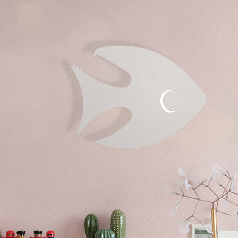 Skørter | Macaroon Rabbit/Fish Wall Lamp Iron Children's Room LED Wall Light Lighting Fixture in White/Pink/Blue