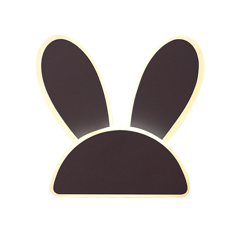 Skørter | Rabbit Wall Lamp Light Fixture Kids Iron Black/White LED Wall Lighting for Living Room