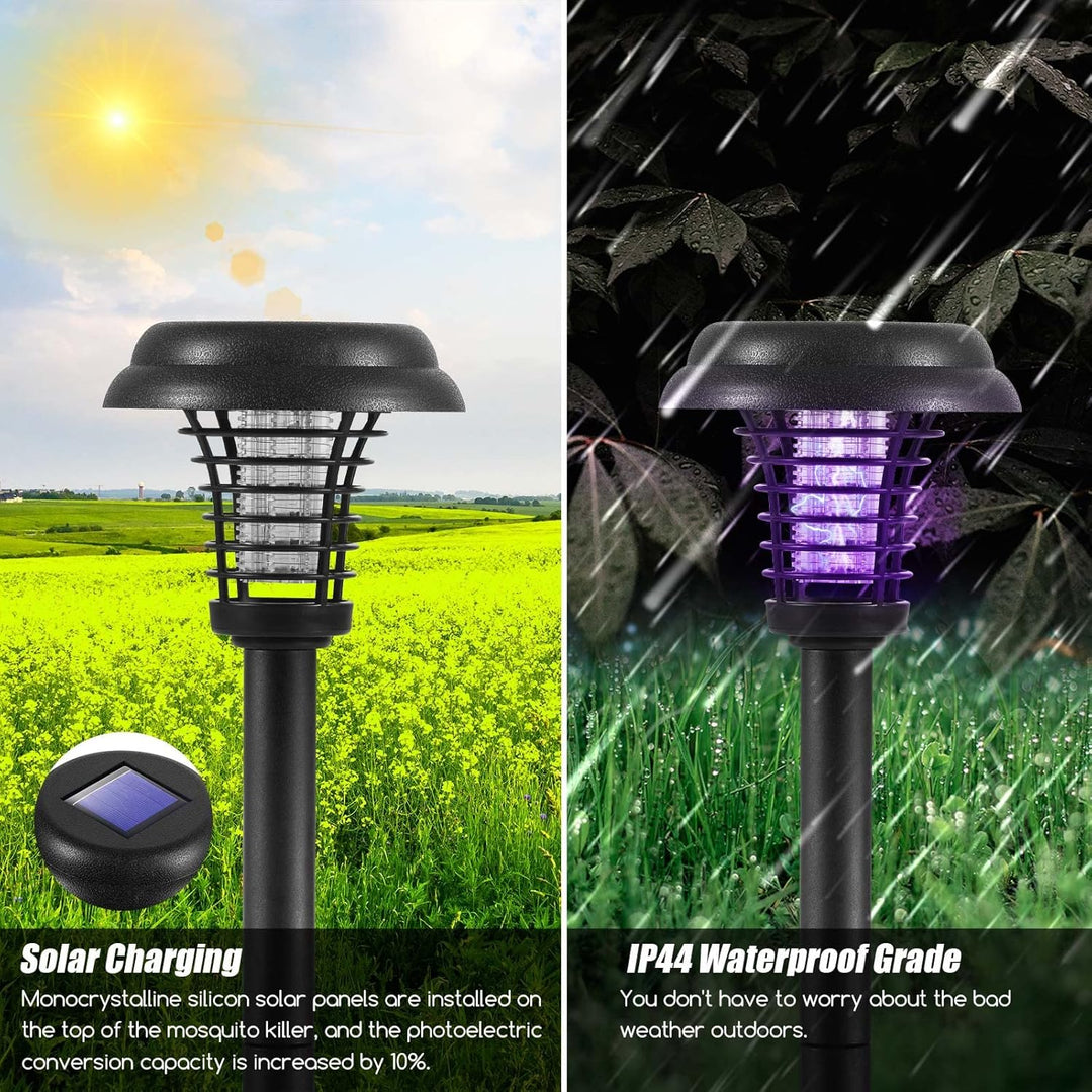 Lisslune | Solar Insect Killer with LED Light – Waterproof Garden Light for Mosquito Repulsion