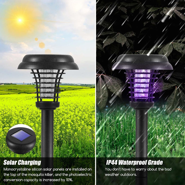 Lisslune | Solar Insect Killer with LED Light – Waterproof Garden Light for Mosquito Repulsion