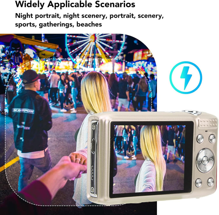 Lisslune | 4K Compact Digital Camera with 58MP Photos and 16X Zoom – Lumora