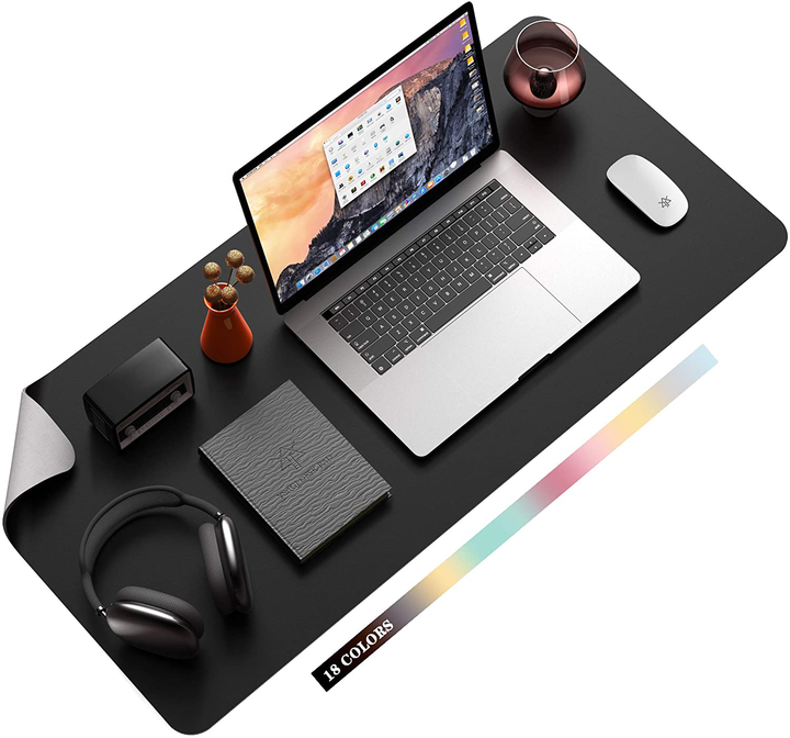 Lisslune | Desk Pad Protector Waterproof Non-Slip Leather Office Mouse Mat