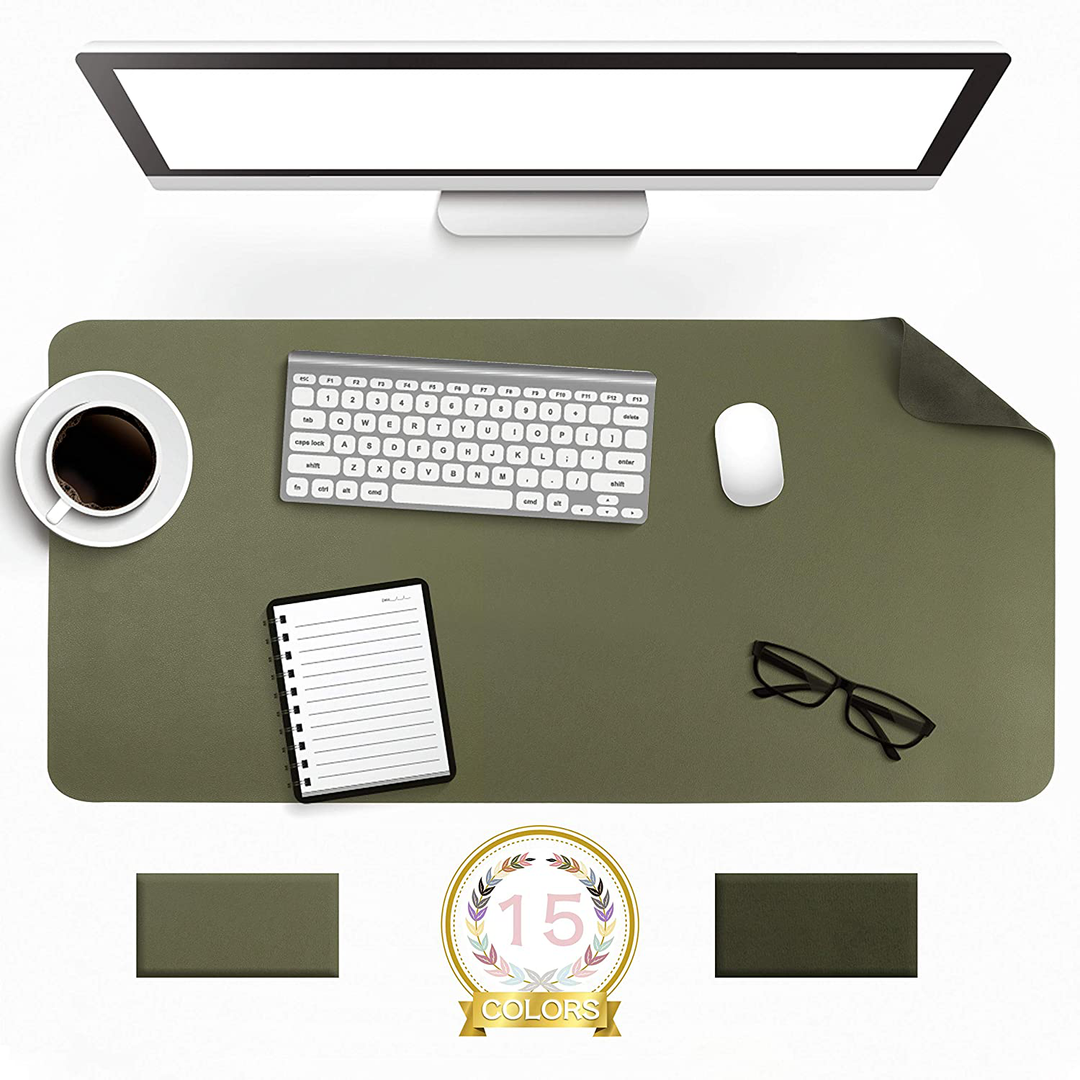 Lisslune | Desk Pad Protector Waterproof Non-Slip Leather Office Mouse Mat