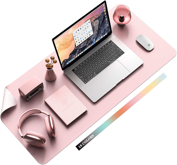 Lisslune | Desk Pad Protector Waterproof Non-Slip Leather Office Mouse Mat