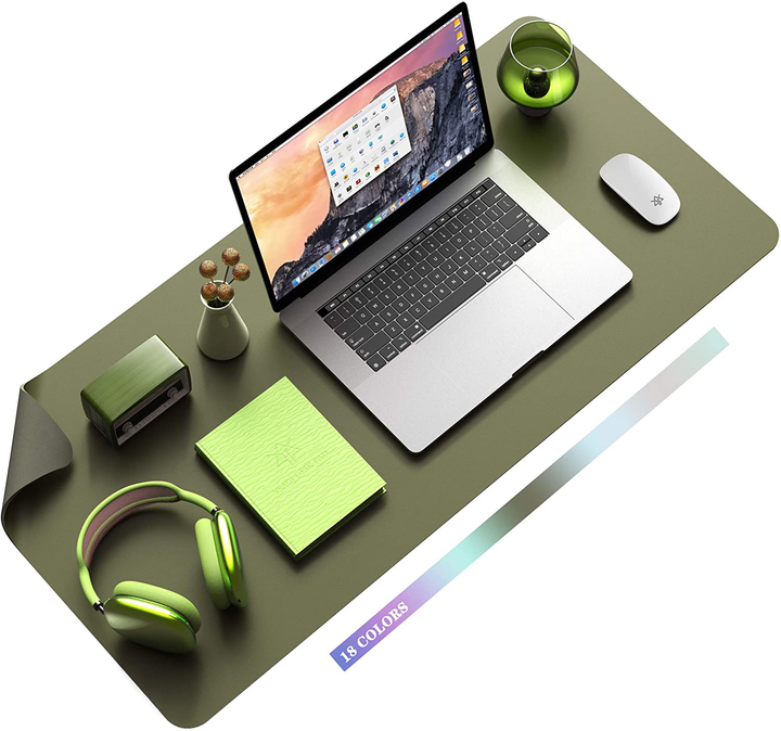 Lisslune | Desk Pad Protector Waterproof Non-Slip Leather Office Mouse Mat