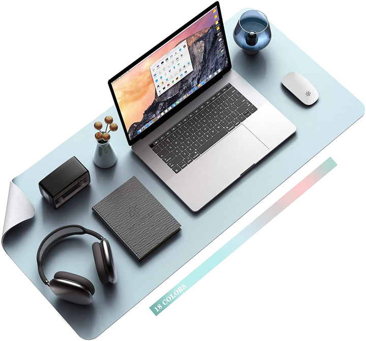 Lisslune | Desk Pad Protector Waterproof Non-Slip Leather Office Mouse Mat
