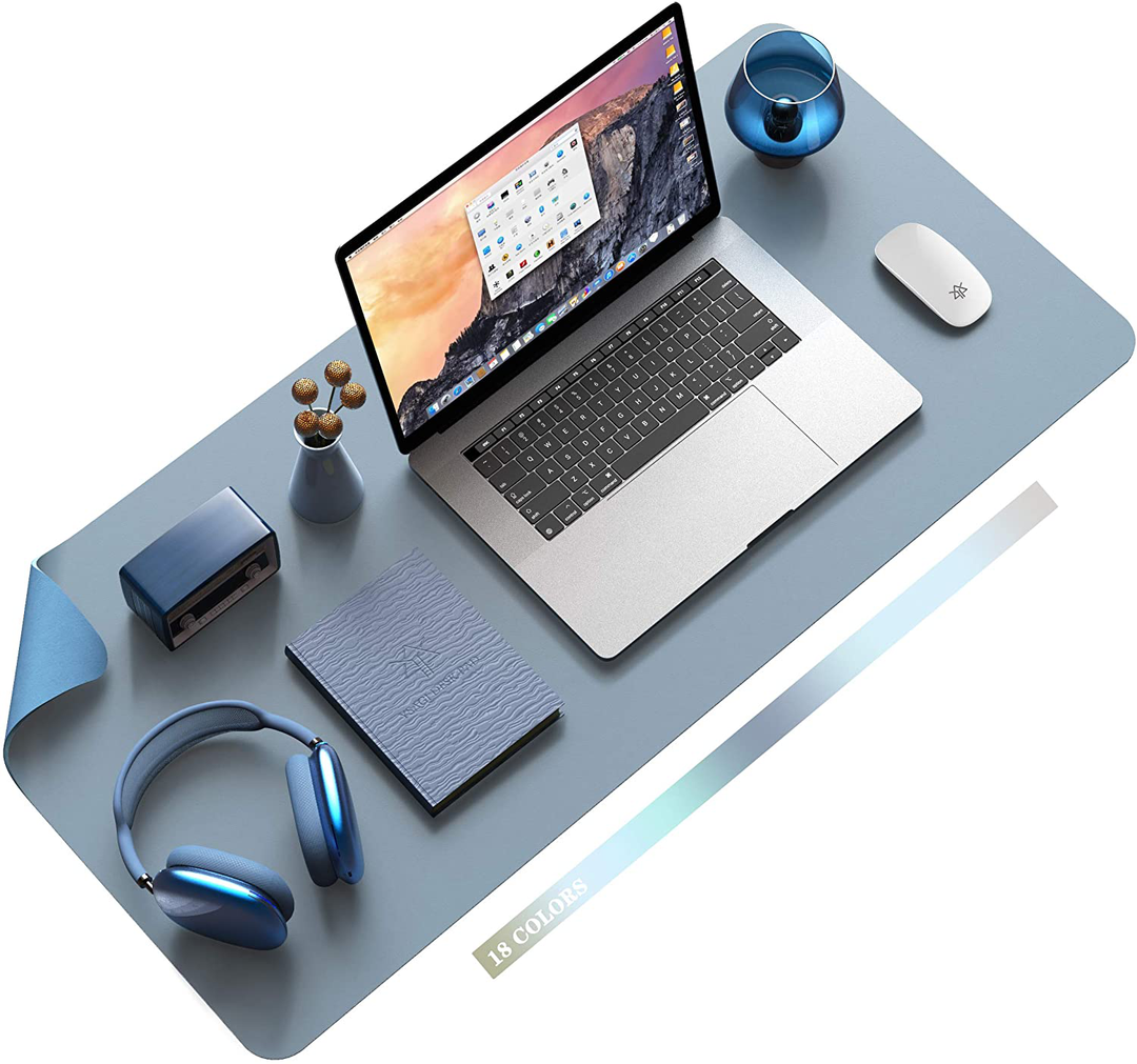 Lisslune | Desk Pad Protector Waterproof Non-Slip Leather Office Mouse Mat