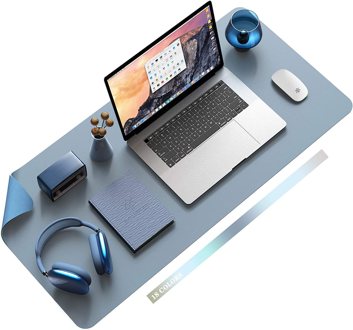 Lisslune | Desk Pad Protector Waterproof Non-Slip Leather Office Mouse Mat