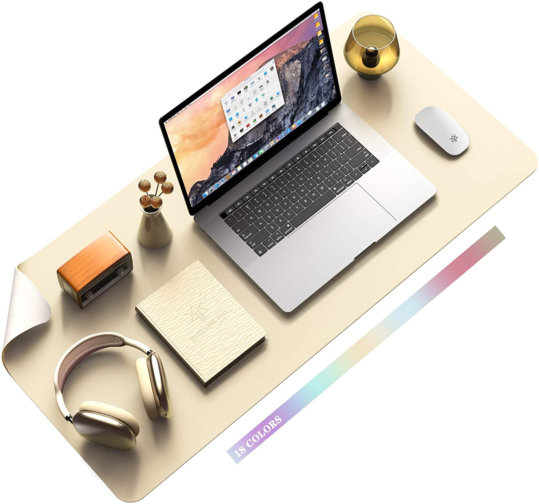 Lisslune | Desk Pad Protector Waterproof Non-Slip Leather Office Mouse Mat