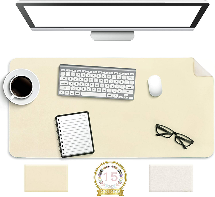 Lisslune | Desk Pad Protector Waterproof Non-Slip Leather Office Mouse Mat