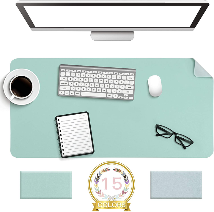 Lisslune | Desk Pad Protector Waterproof Non-Slip Leather Office Mouse Mat