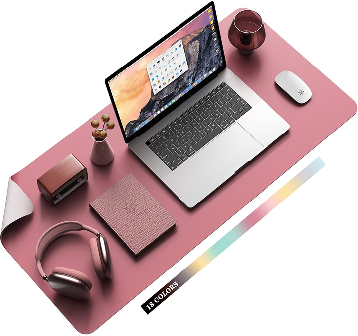 Lisslune | Desk Pad Protector Waterproof Non-Slip Leather Office Mouse Mat
