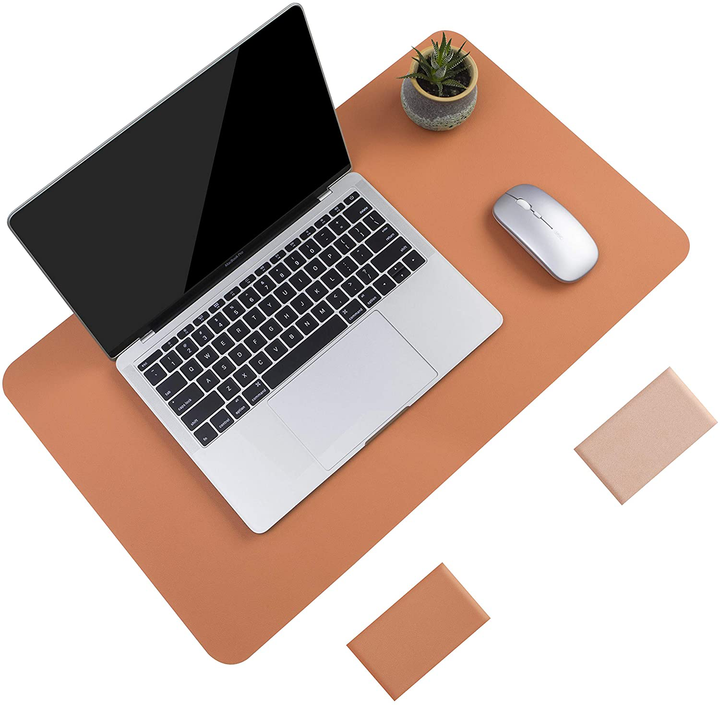 Lisslune | Desk Pad Protector Waterproof Non-Slip Leather Office Mouse Mat