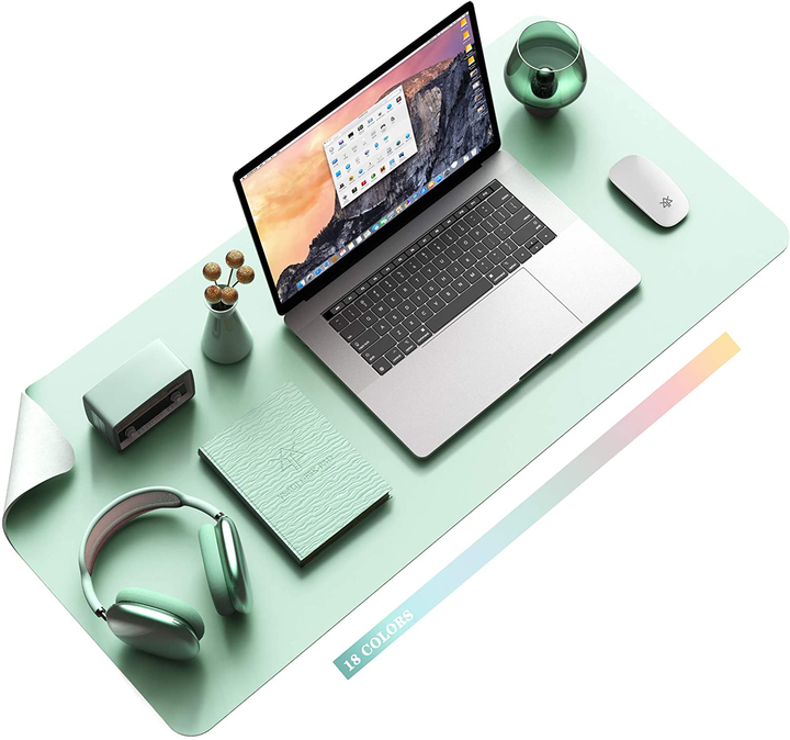 Lisslune | Desk Pad Protector Waterproof Non-Slip Leather Office Mouse Mat