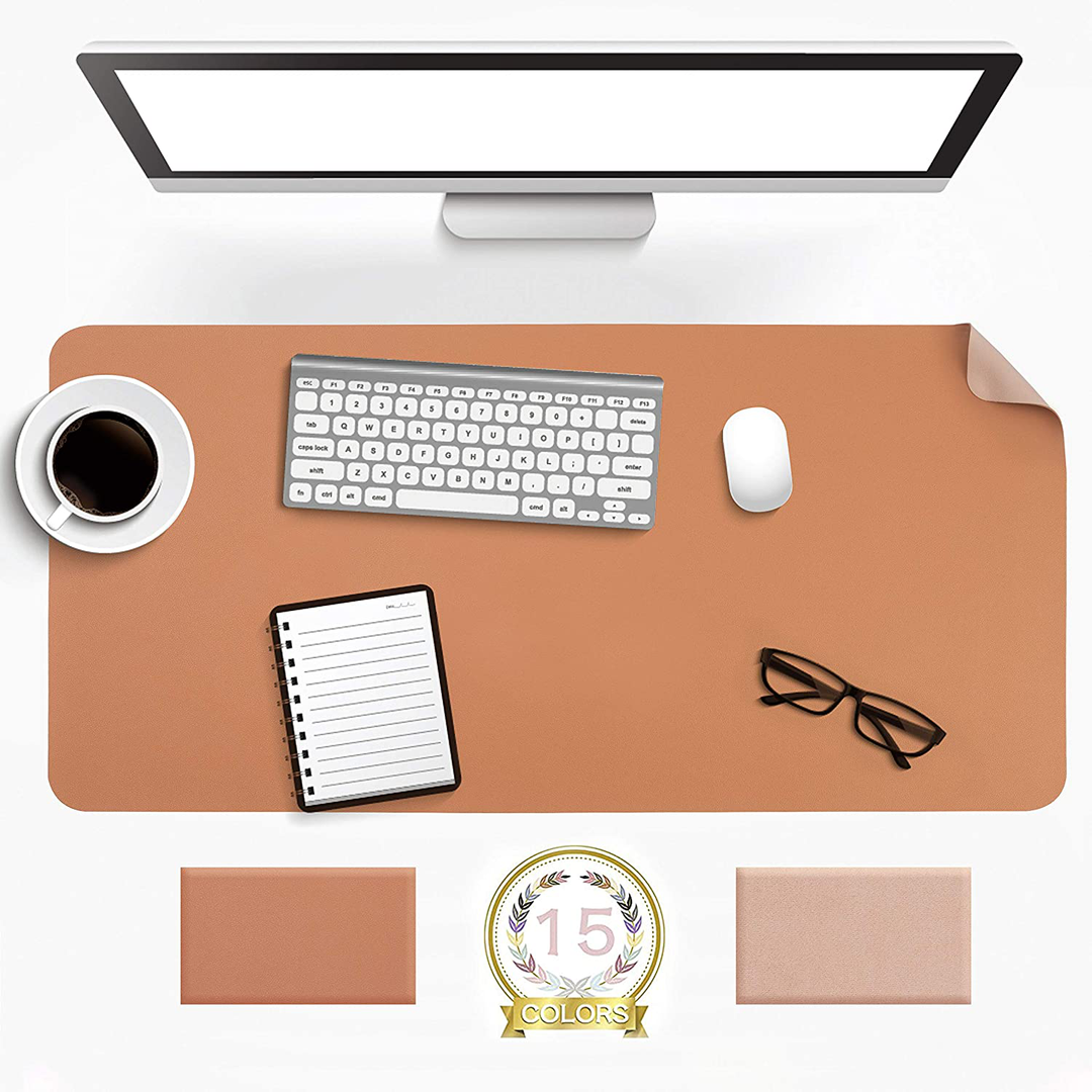 Lisslune | Desk Pad Protector Waterproof Non-Slip Leather Office Mouse Mat