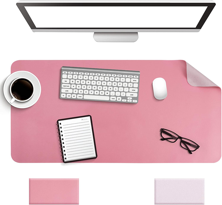 Lisslune | Desk Pad Protector Waterproof Non-Slip Leather Office Mouse Mat