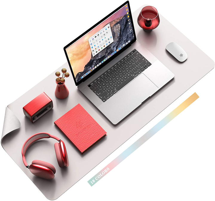 Lisslune | Desk Pad Protector Waterproof Non-Slip Leather Office Mouse Mat