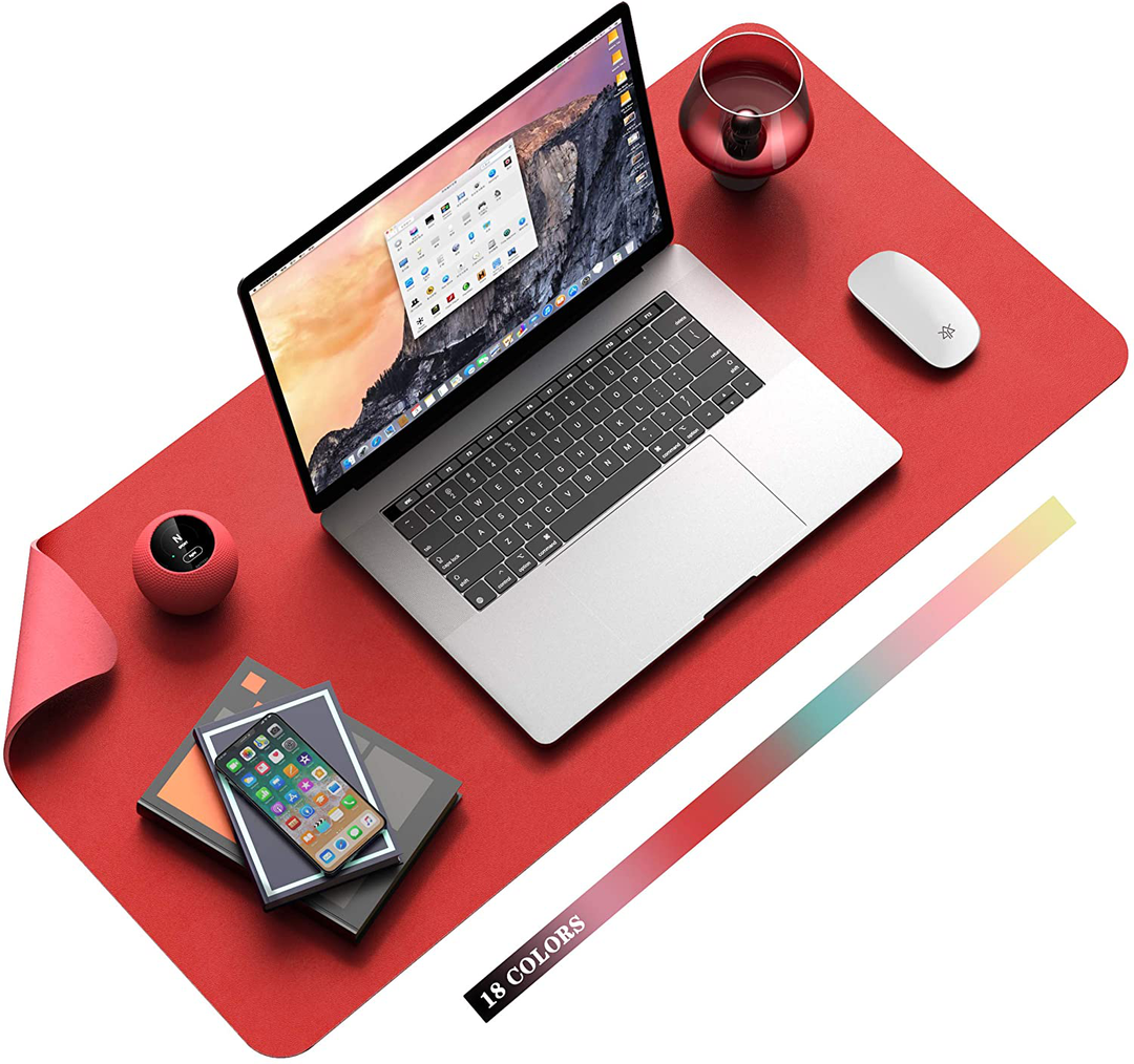 Lisslune | Desk Pad Protector Waterproof Non-Slip Leather Office Mouse Mat
