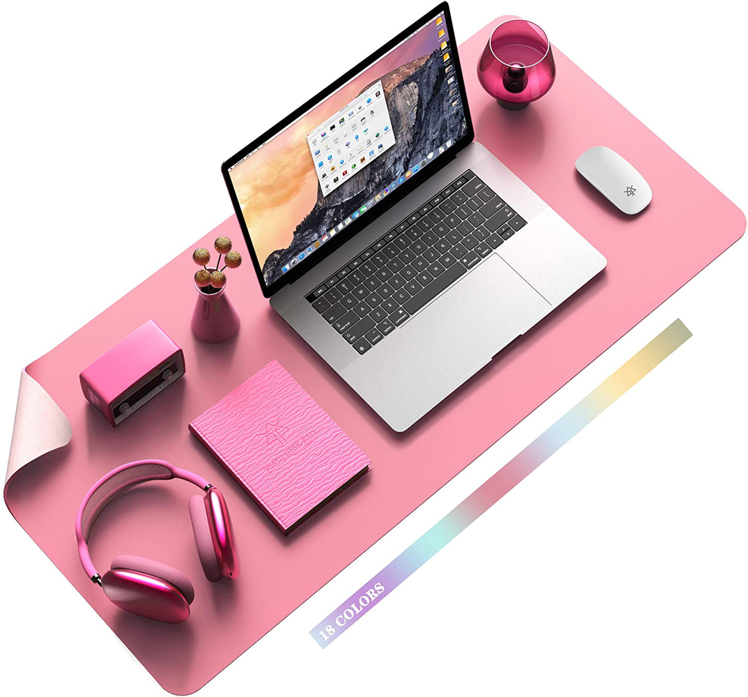 Lisslune | Desk Pad Protector Waterproof Non-Slip Leather Office Mouse Mat