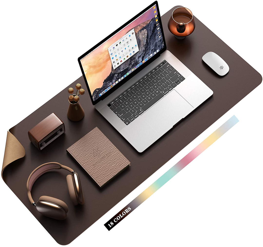 Lisslune | Desk Pad Protector Waterproof Non-Slip Leather Office Mouse Mat