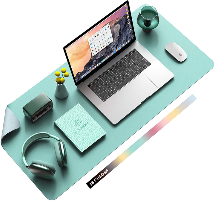 Lisslune | Desk Pad Protector Waterproof Non-Slip Leather Office Mouse Mat