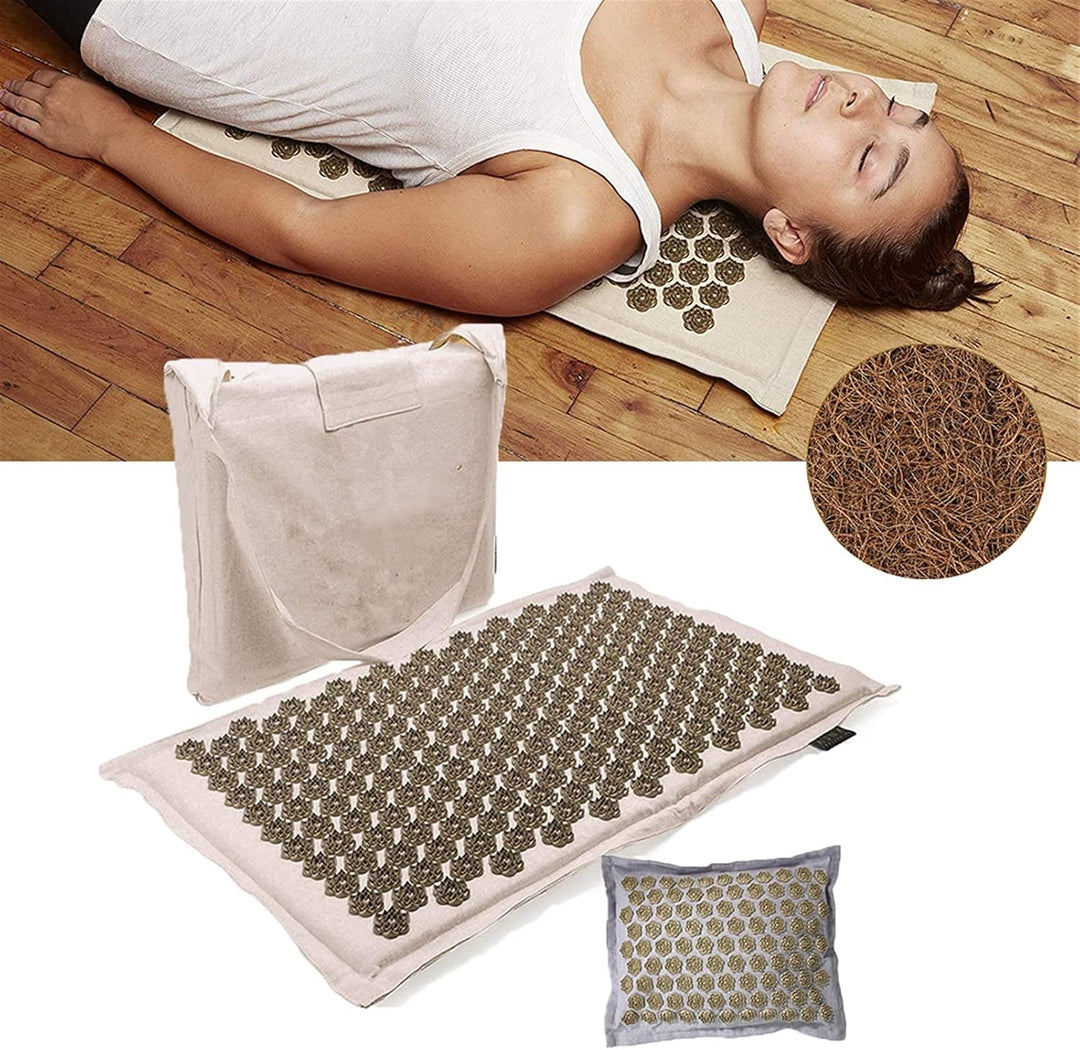 Lisslune | Acupressure mat with Pillow and 5500 Pressure Points – The Florapress Relaxation Set