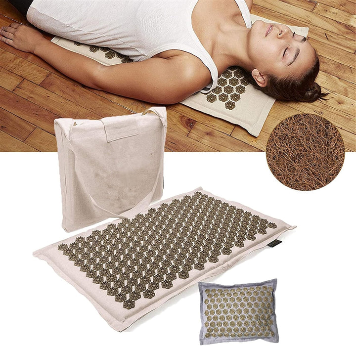 Lisslune | Acupressure mat with Pillow and 5500 Pressure Points – The Florapress Relaxation Set