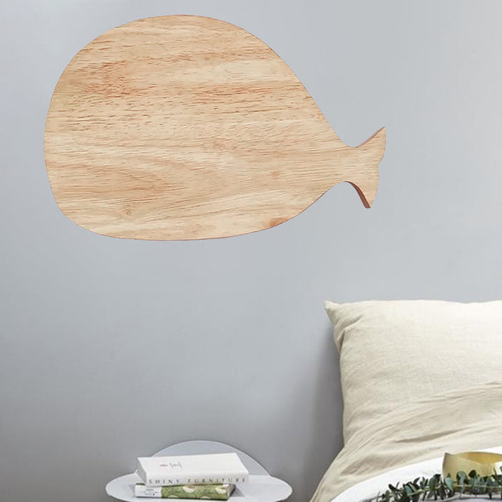 Skørter | Black/White/Beige Wal Wall Lighting Cartoon Wood LED Wall Lamp with/without Clock in Warm/White Light