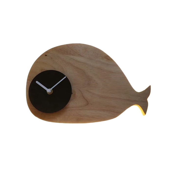 Skørter | Black/White/Beige Wal Wall Lighting Cartoon Wood LED Wall Lamp with/without Clock in Warm/White Light