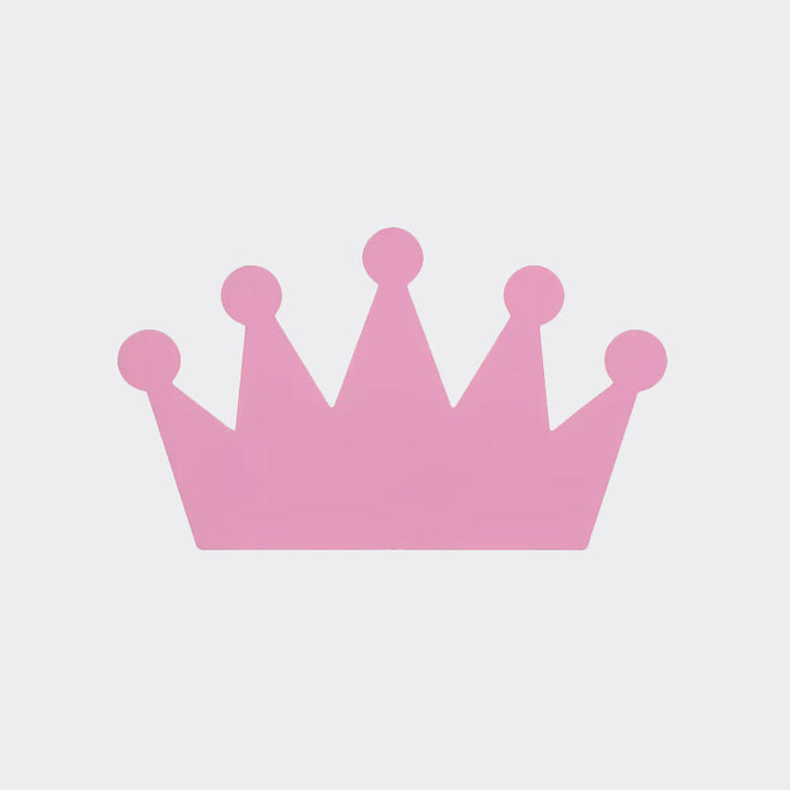 Skørter | Crown Kids Bedroom Wall Light Made of Wood Cartoon LED Surface Wall Lamp in Yellow/Pink