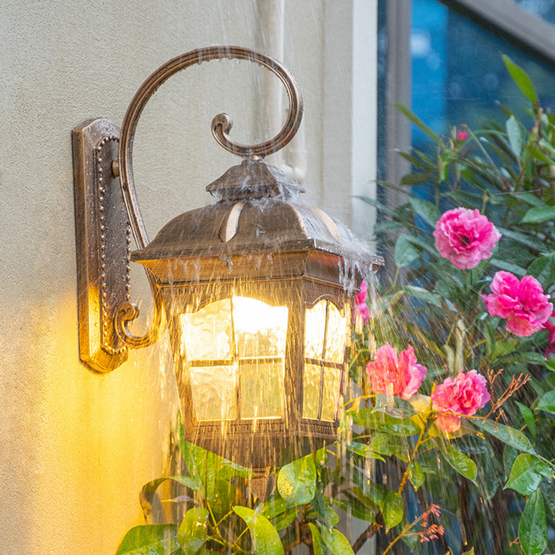 Skørter | Lantern Yard Wall Mount Lighting Classic Clear Wavy Glass 1-Light Bronze Wall Lamp Light