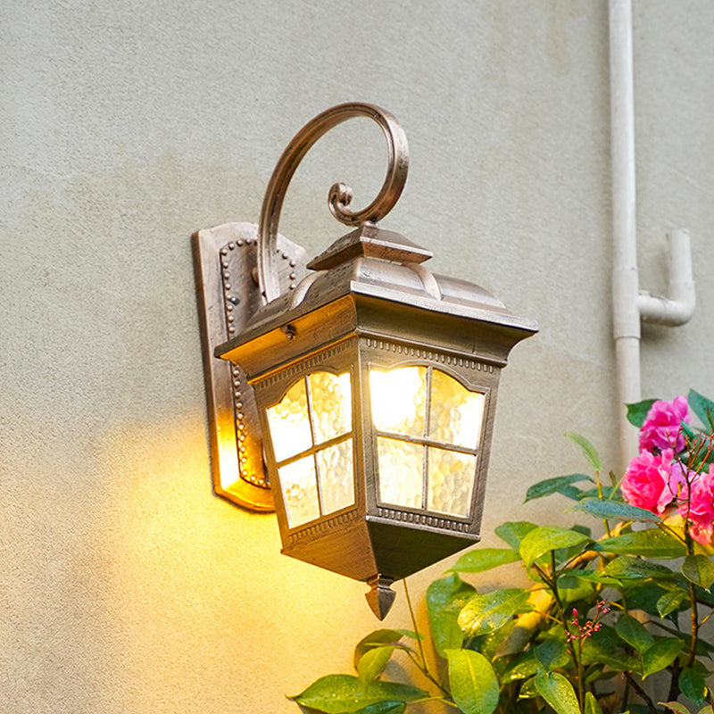Skørter | Lantern Yard Wall Mount Lighting Classic Clear Wavy Glass 1-Light Bronze Wall Lamp Light