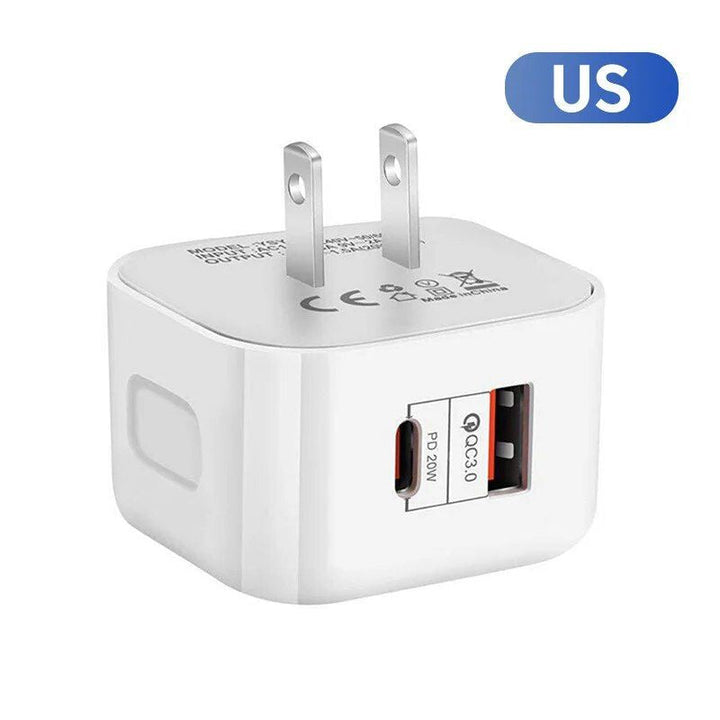 Lisslune | 20W USB-C Fast Charger with Quick Charge 3.0 - Universal Adapter for Mobile Phones