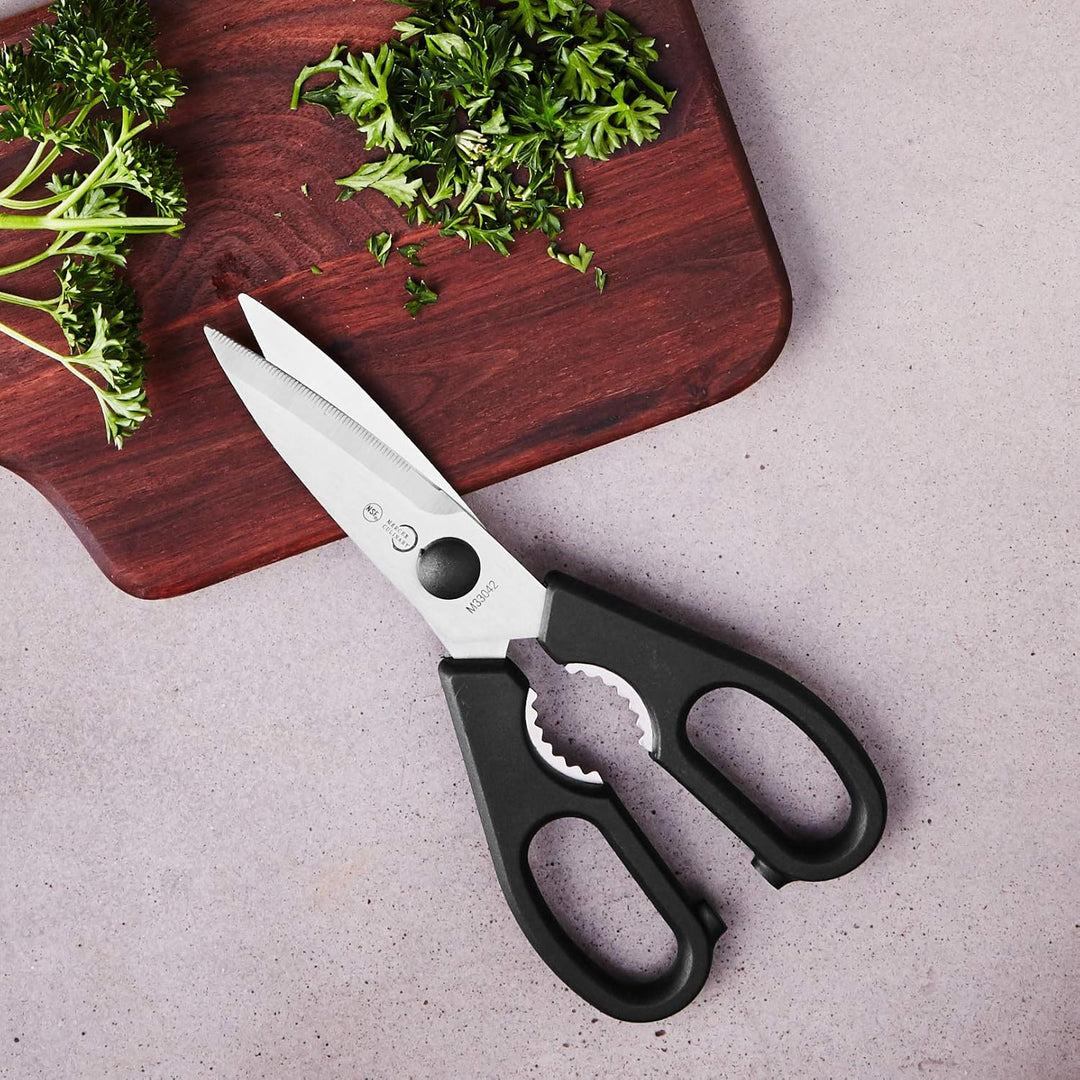 Lisslune | Chef's Knife Scissors - Premium Stainless Steel Blades - Ideal for Cutting Herbs, Poultry, and Other Kitchen Tasks - Ergonomic Handles for Comfortable Grip and Precision - Multifunctional and Durable