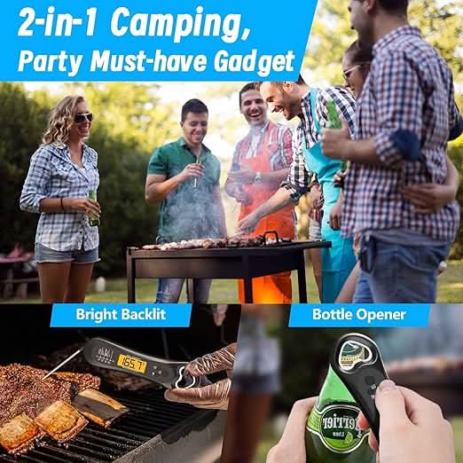 Lisslune | GrillMaster - Wireless Meat Thermometer for Perfect Grilling