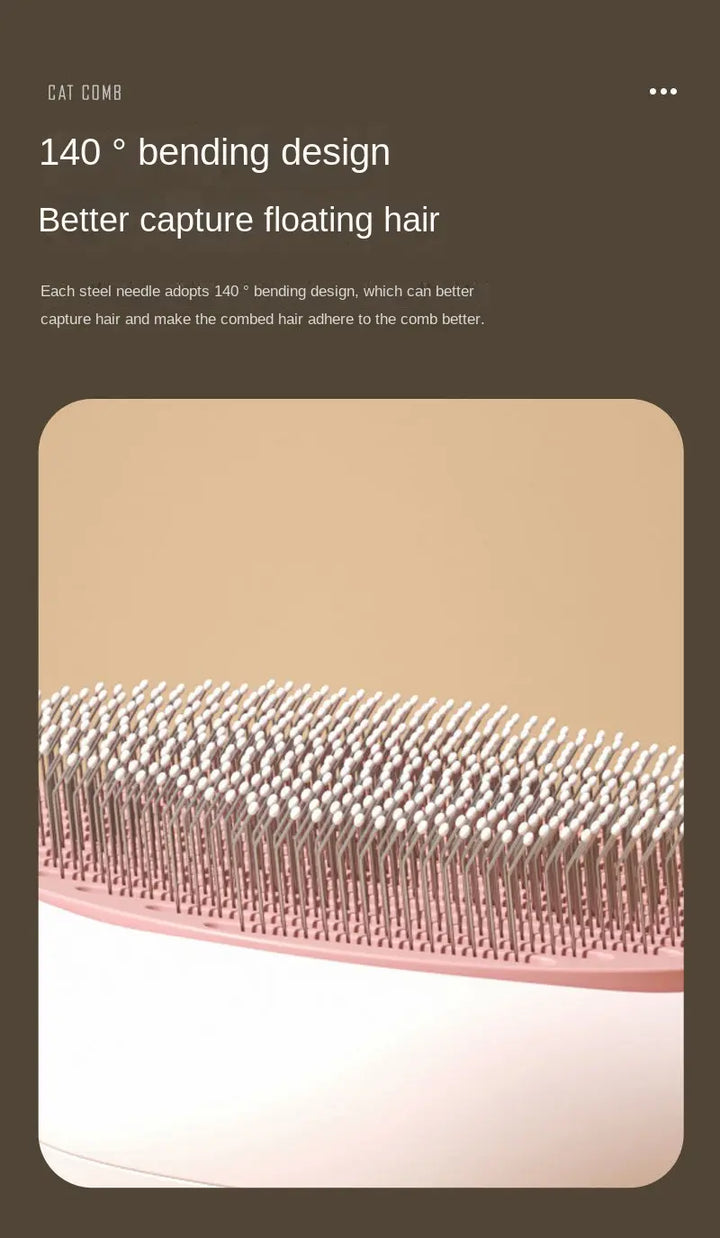 Lisslune | Pet Grooming Brush for Cats and Dogs - Hair Removal Comb for Kittens and Puppies, Effective Pet Grooming Accessory