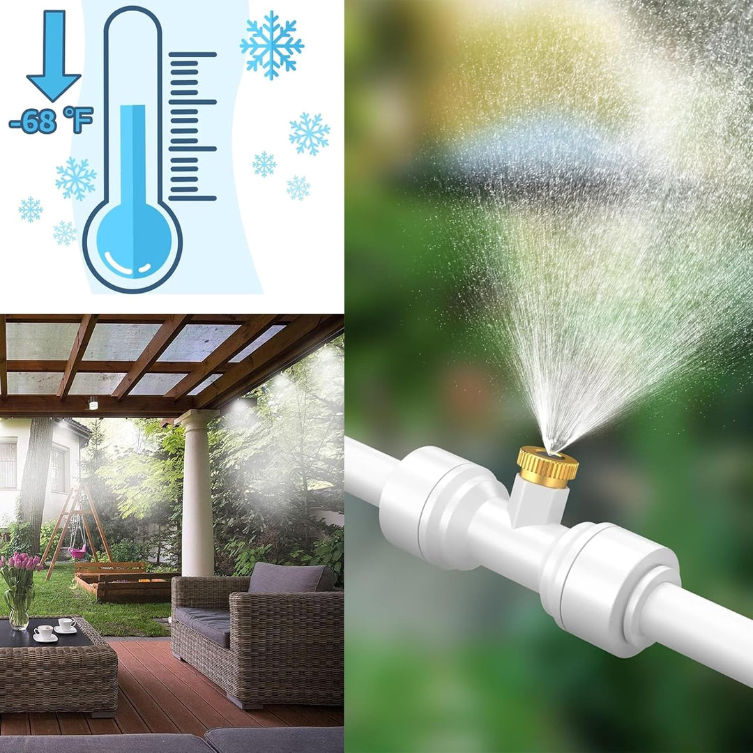 Lisslune | Misting System for Terrace and Garden – Cooling Spray Set for Sunshade and Pavilion