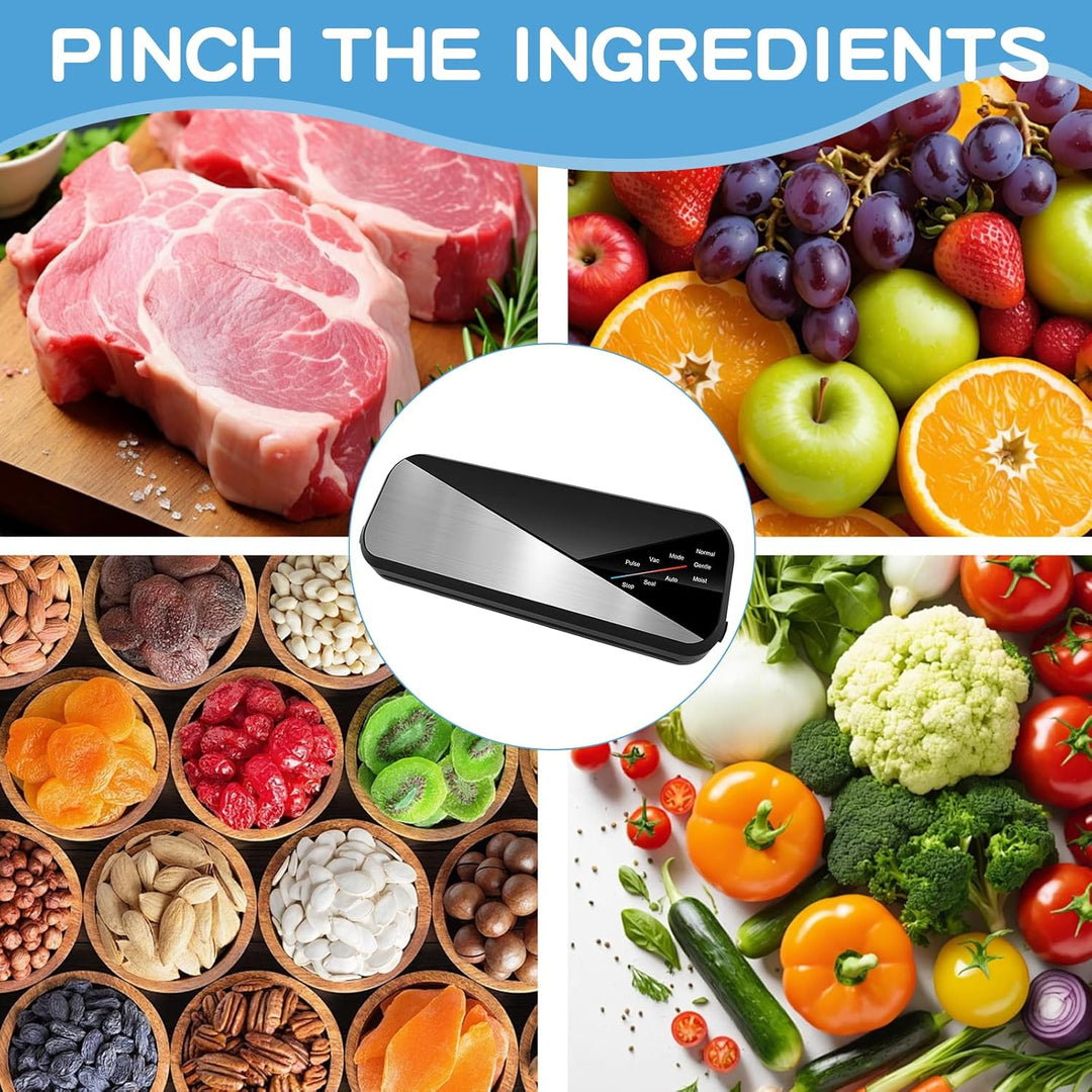 Lisslune | 6-in-1 Vacuum Sealer with 80kPa Suction and 30cm Sealing Strip – Fresvyn