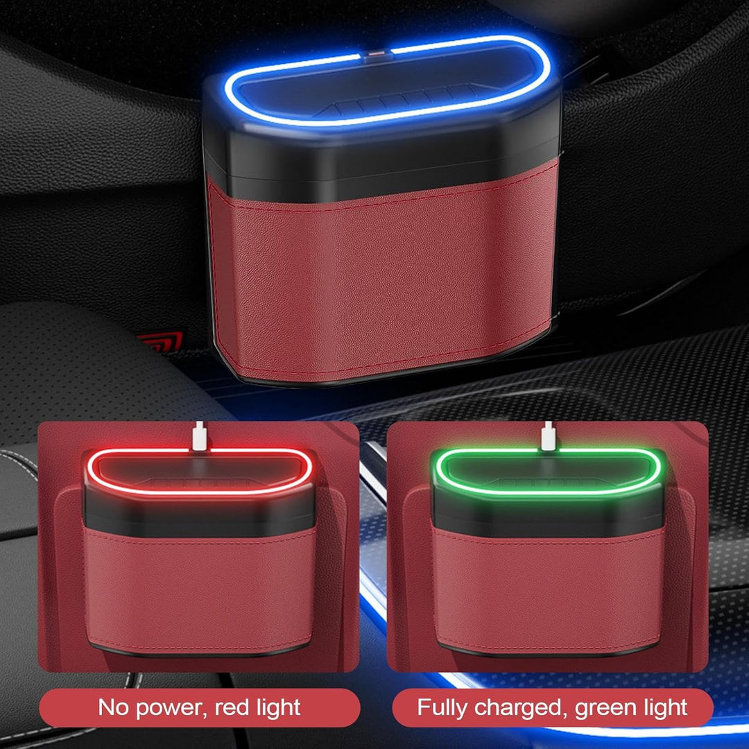 Lisslune | Smell-Proof Car Trash Can with Touch Light – Lurevo
