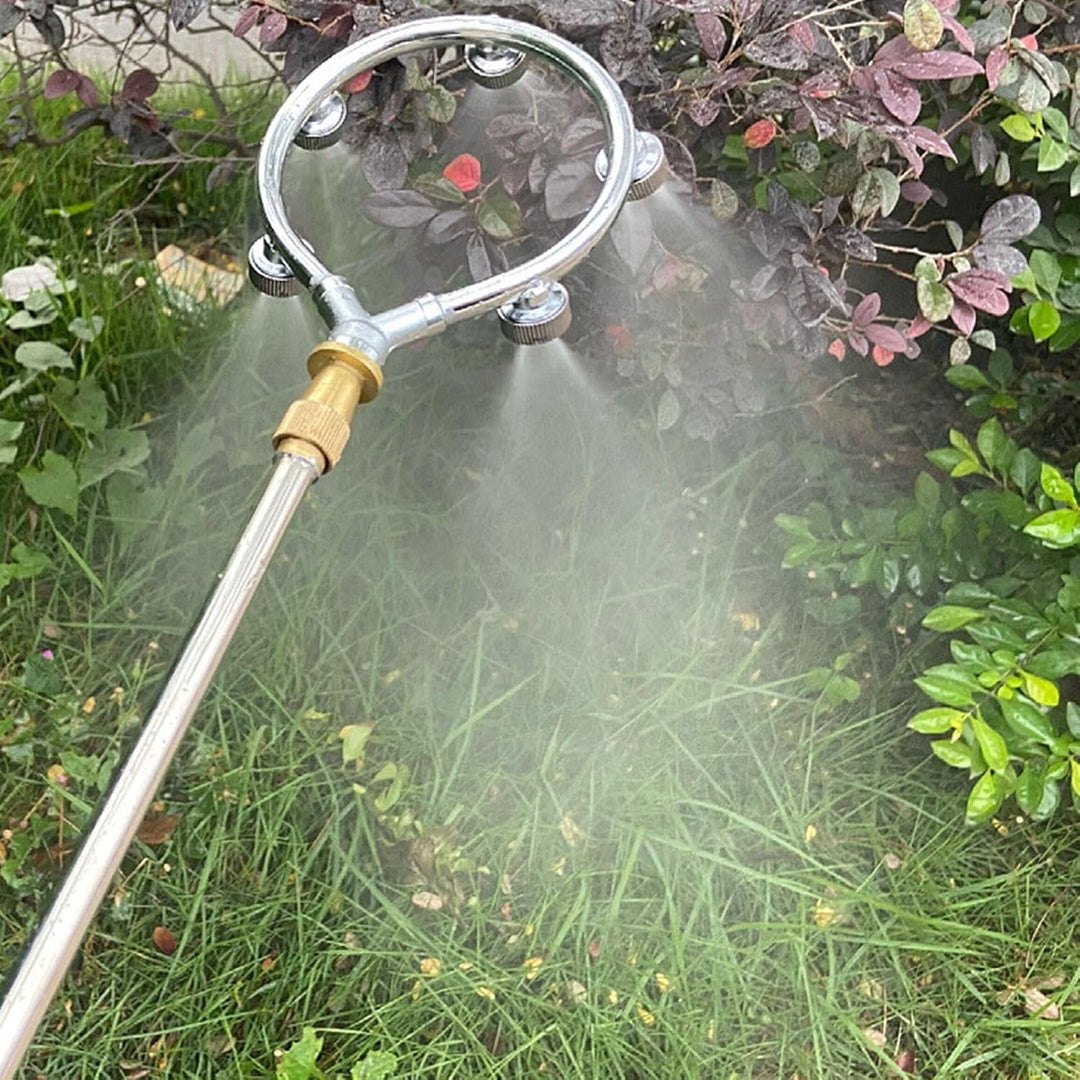 Lisslune | High pressure stainless steel ring multi nozzle – Efficient spray attachment for garden irrigation