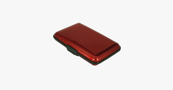 Lisslune | Aluminium Metal Glossy Card Holder - Stylish Travel Wallet - Best Protection Against RFID Scanning